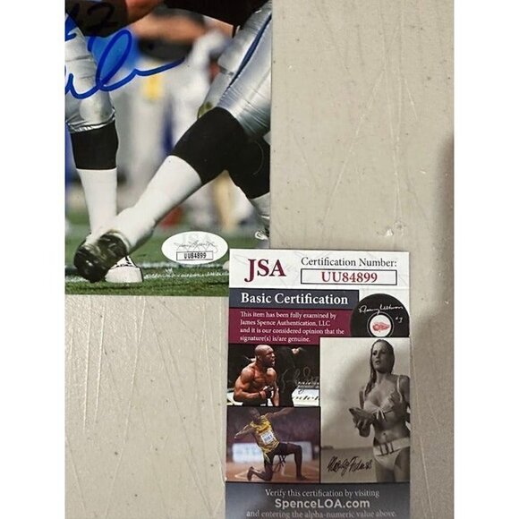 Steve Beuerlein signed autographed Carolina Panthers 8x10 photo JSA - Picture 3 of 3